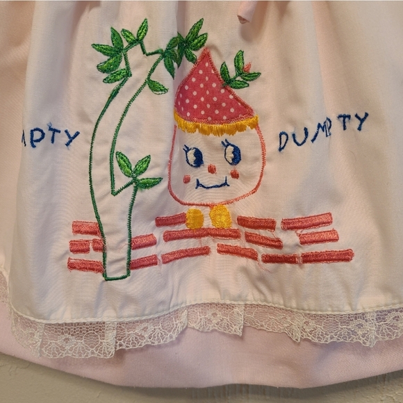 Vintage 80s Humpty Dumpty Dress 6M - Picture 4 of 9